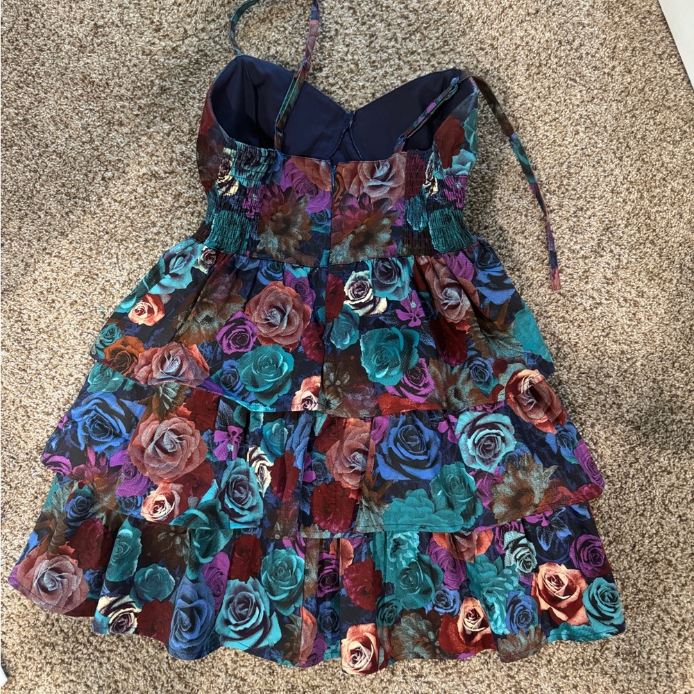 Freeway Multi-colored floral dress short M sized dress.